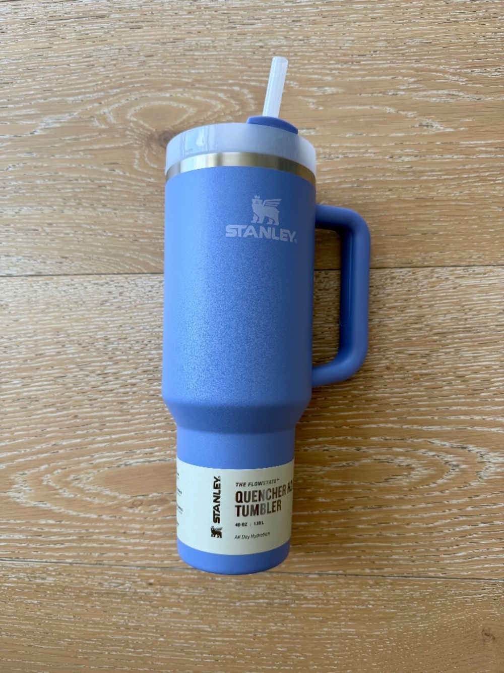 Stanley 40 oz Hydrangea Periwinkle Tumbler NWT